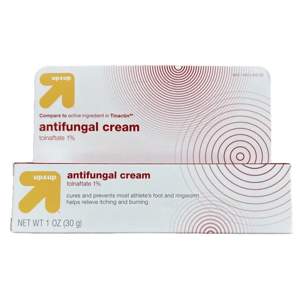Tolnaftate Antifungal Cream 1oz Up & Up Itching Burning Athletes Foot Ringworm